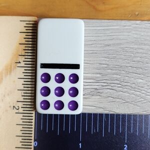 Blank:9 Replacement Dominoes Large Dot Shiny Color 2x1x⅜  $1 Each in a Bundle